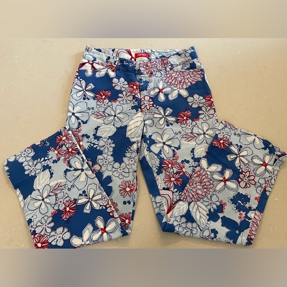 Vintage Esprit Ankle Floral Pants Size 5-6 - Picture 1 of 2